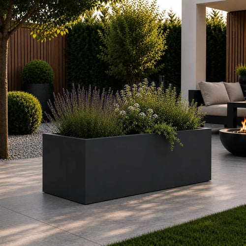 Gecoat stalen plantenbak 100x50x50