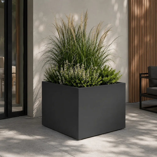 Gecoat stalen plantenbak 100x100x60