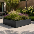 Gecoat stalen plantenbak 150x150x50