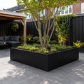 Gecoat stalen plantenbak 150x150x60
