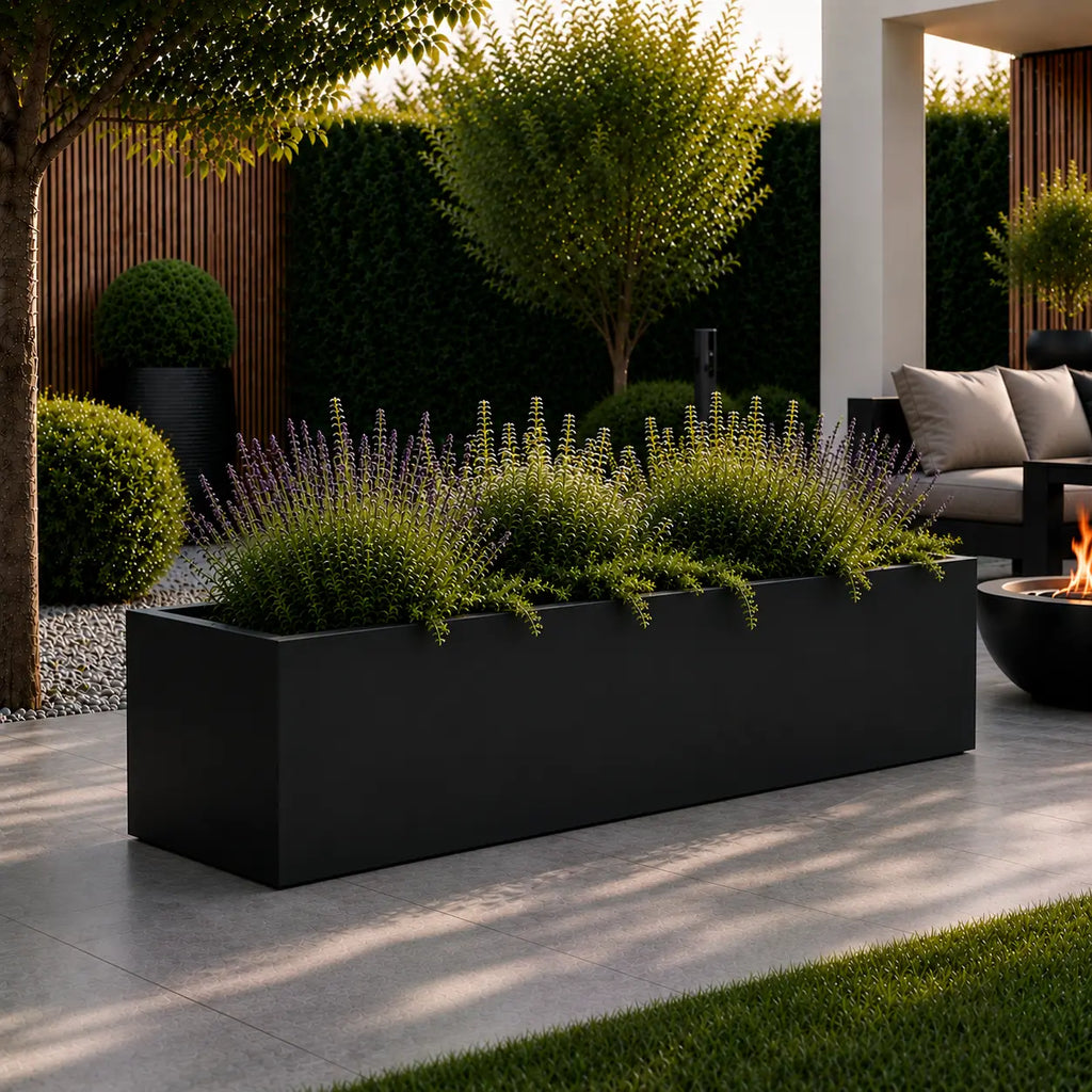 Gecoat stalen plantenbak 150x40x40