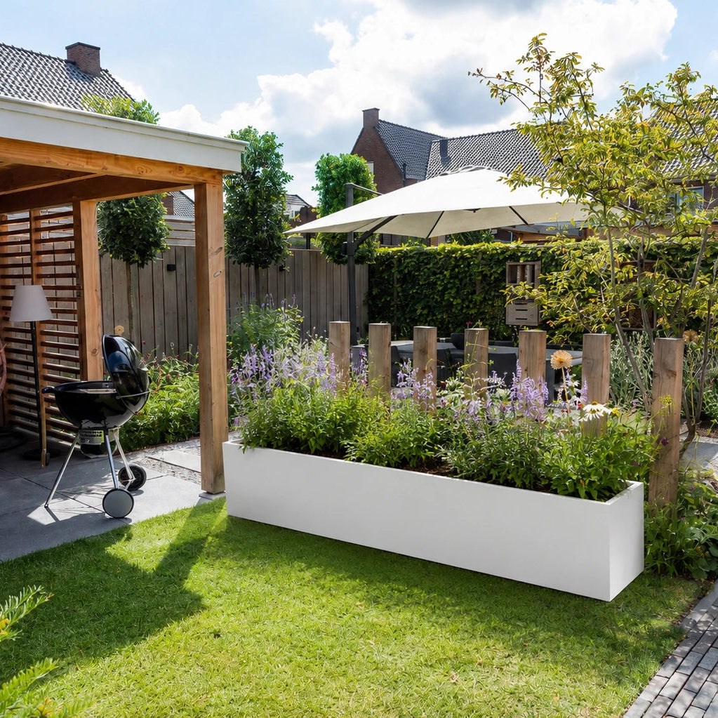 Gecoat stalen plantenbak 150x40x40