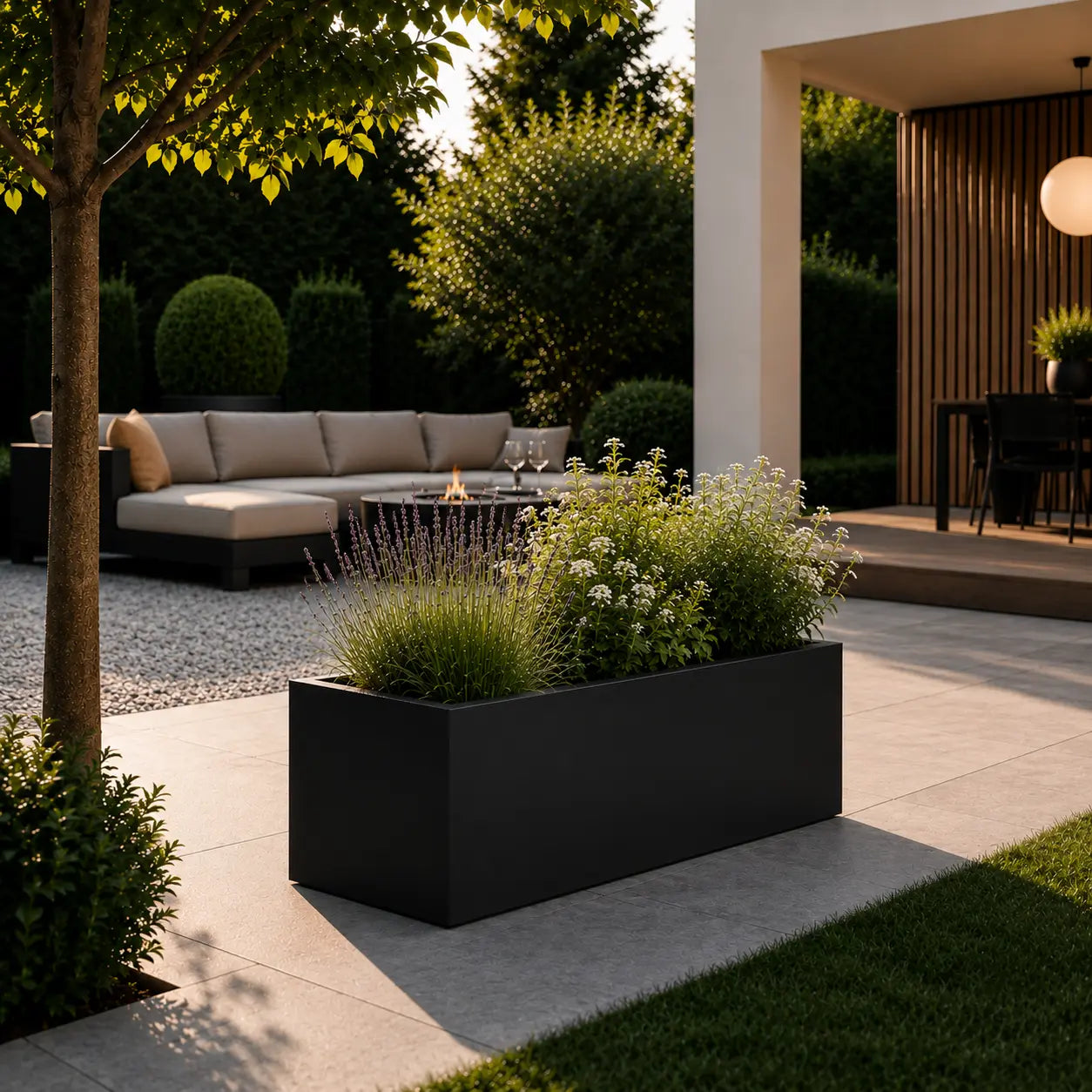 Gecoat stalen plantenbak 80x40x40