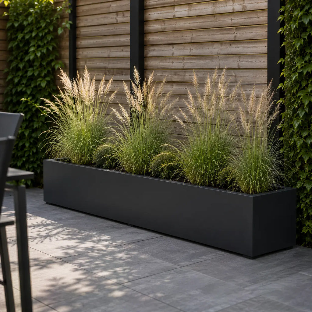 Gecoat stalen plantenbak 200x40x40