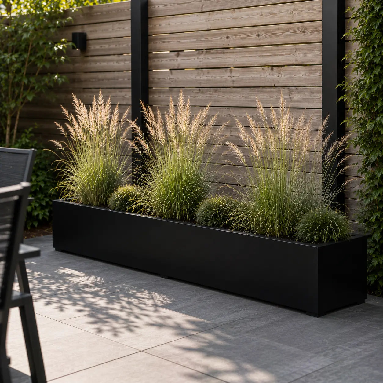 Gecoat stalen plantenbak 200x40x40