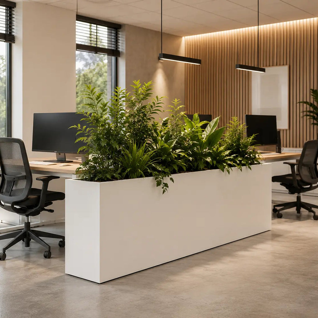 Gecoat stalen plantenbak 200x40x80