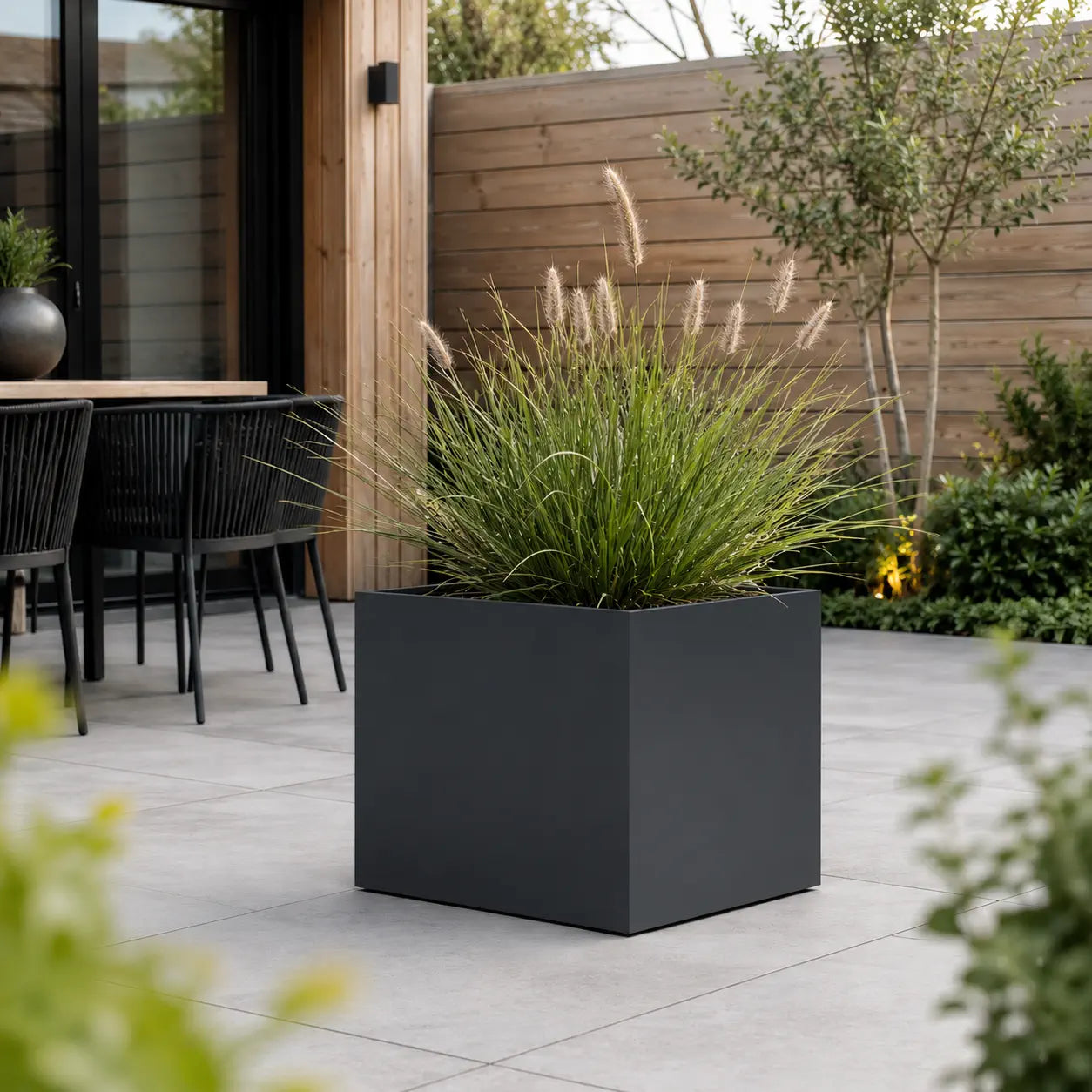 Gecoat stalen plantenbak 50x50x40
