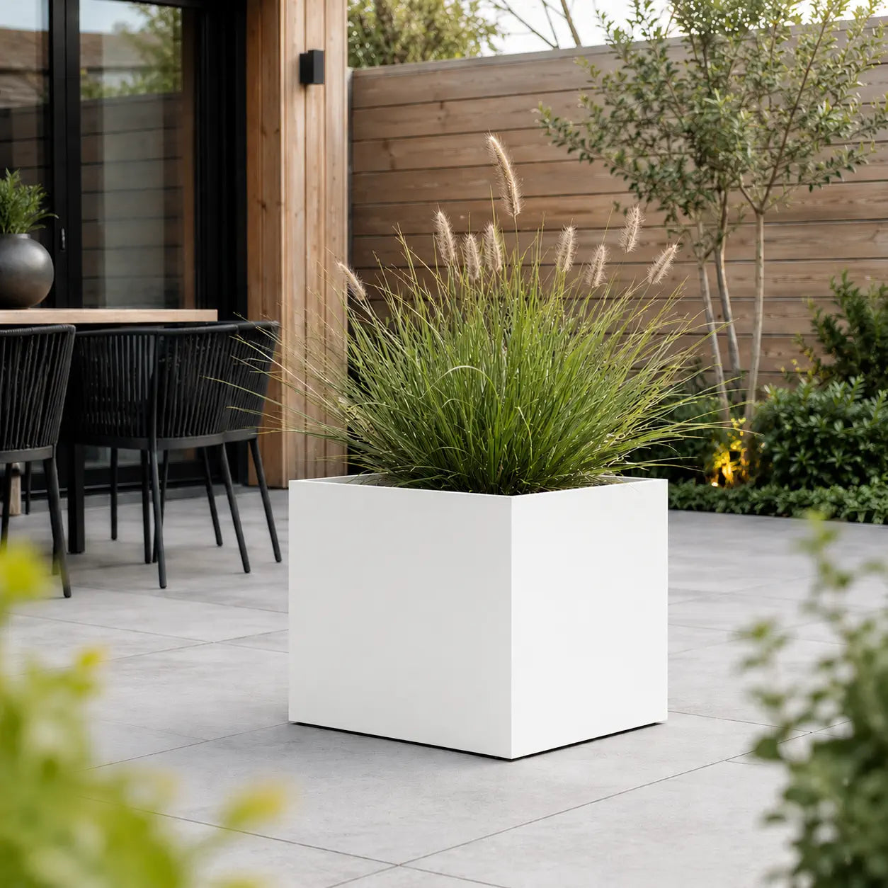 Gecoat stalen plantenbak 50x50x40
