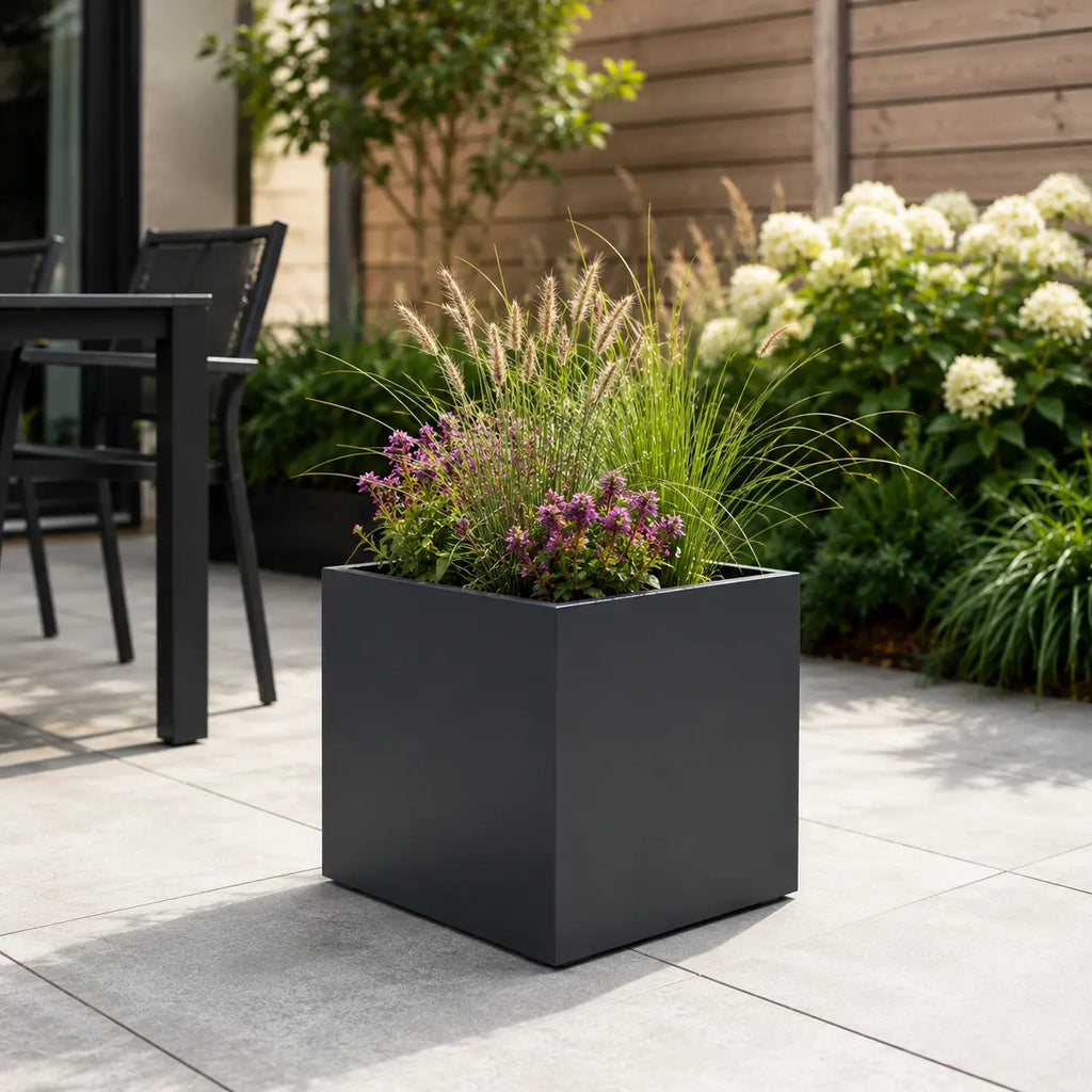 Gecoat stalen plantenbak 50x50x50